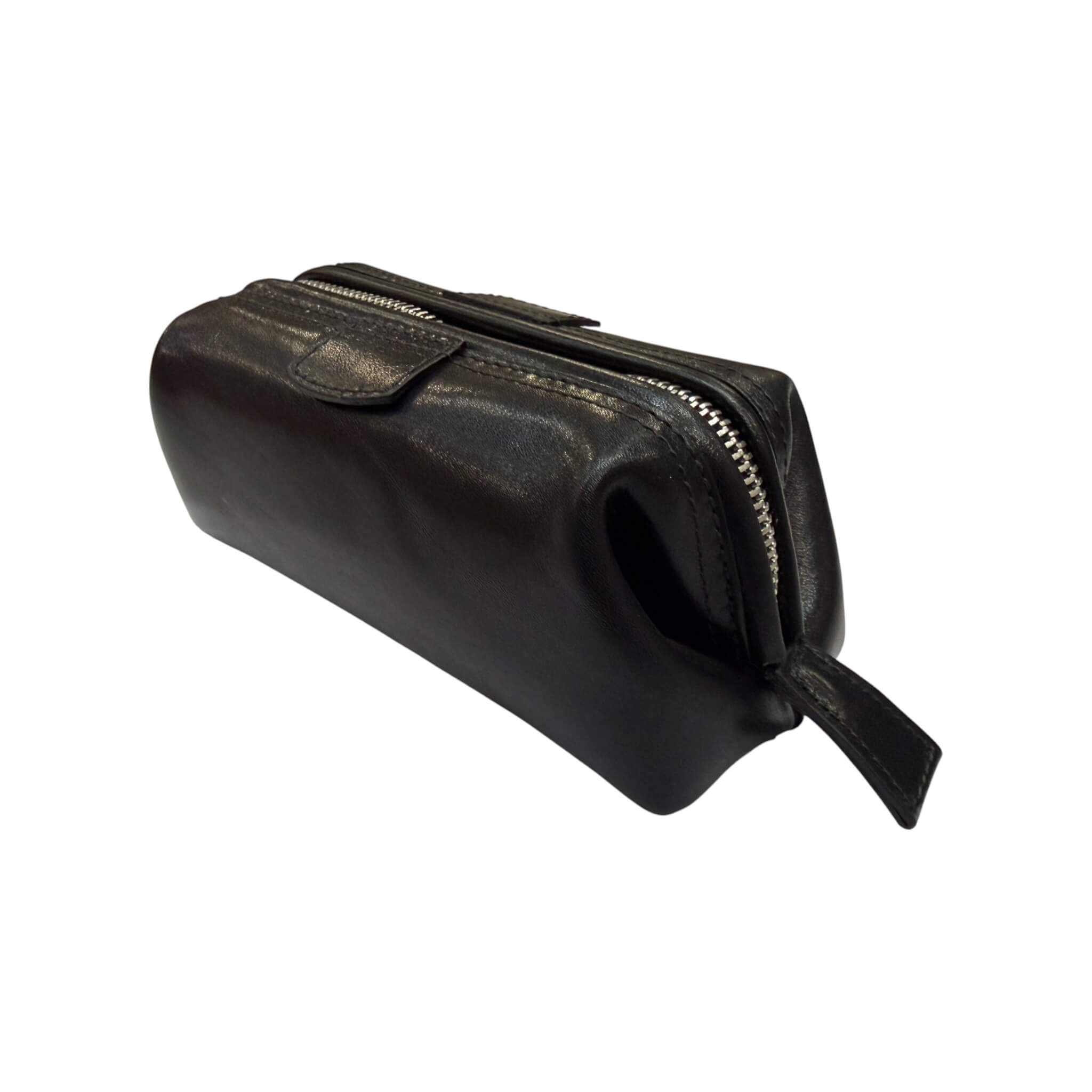 Kulturtasche, klein, Leder