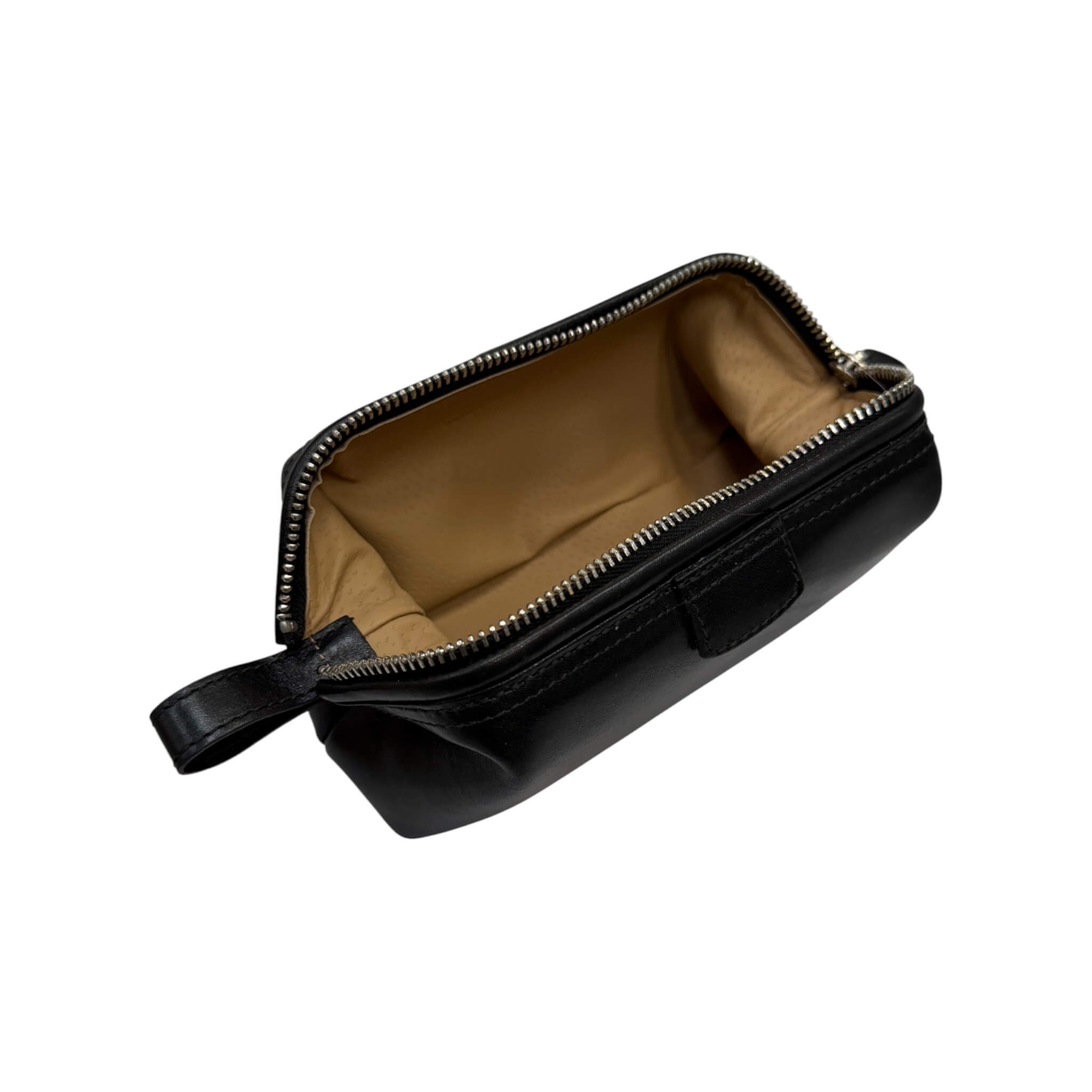 Kulturtasche, klein, Leder
