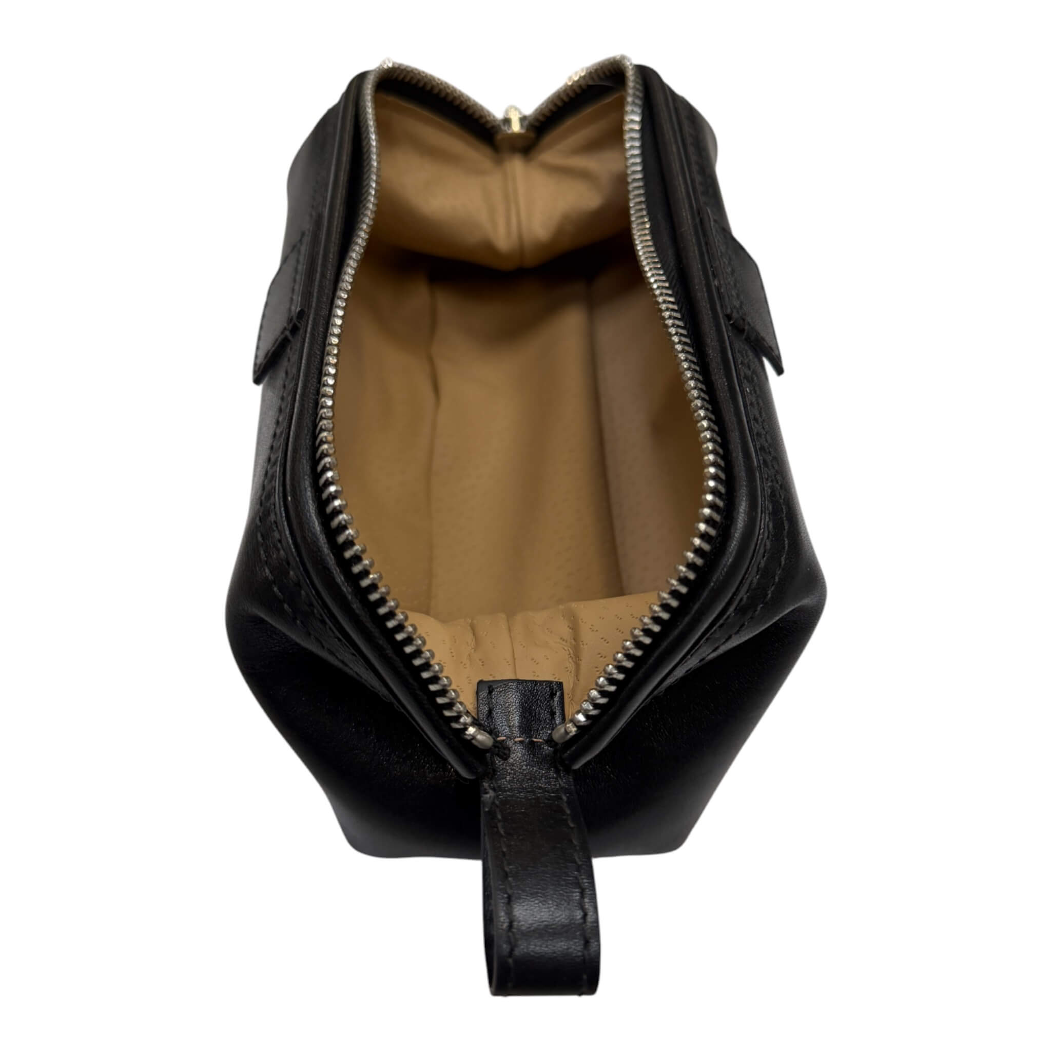 Kulturtasche, klein, Leder