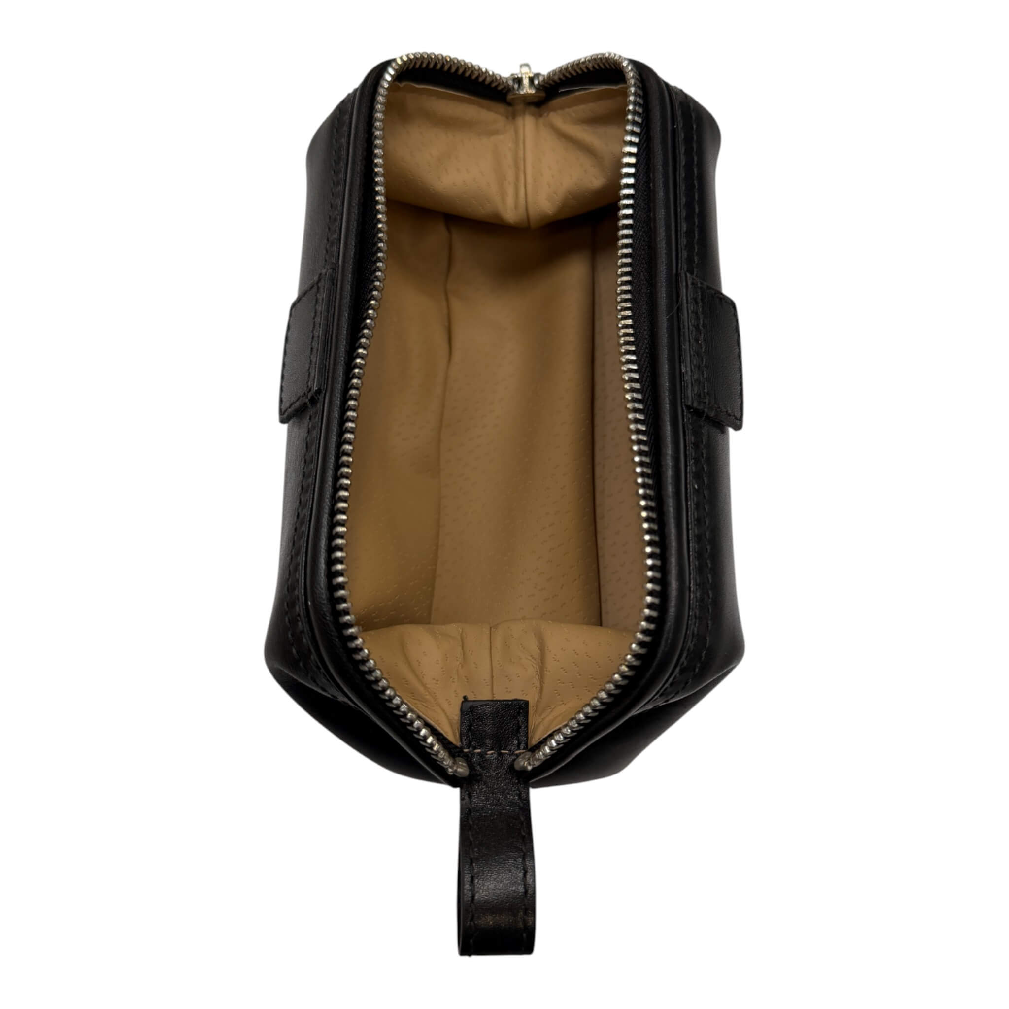 Kulturtasche, klein, Leder