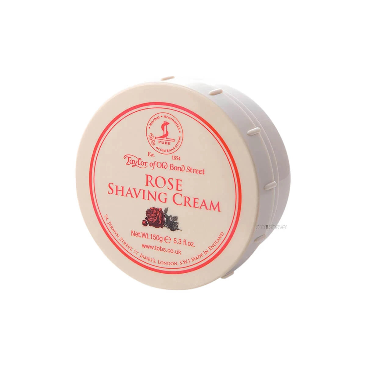 Rasiercreme, Rose, 150 gr.