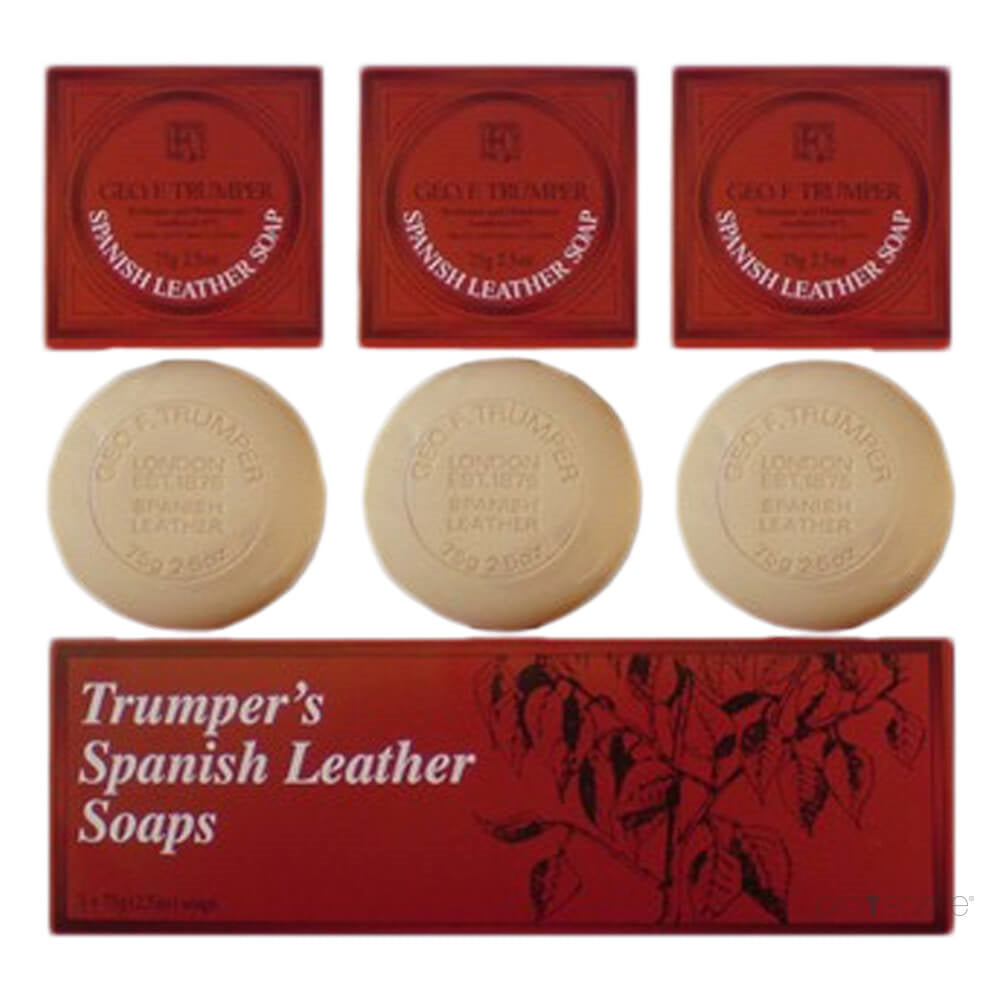 Handseife, Spanisches Leder, 3 x 75 gr.