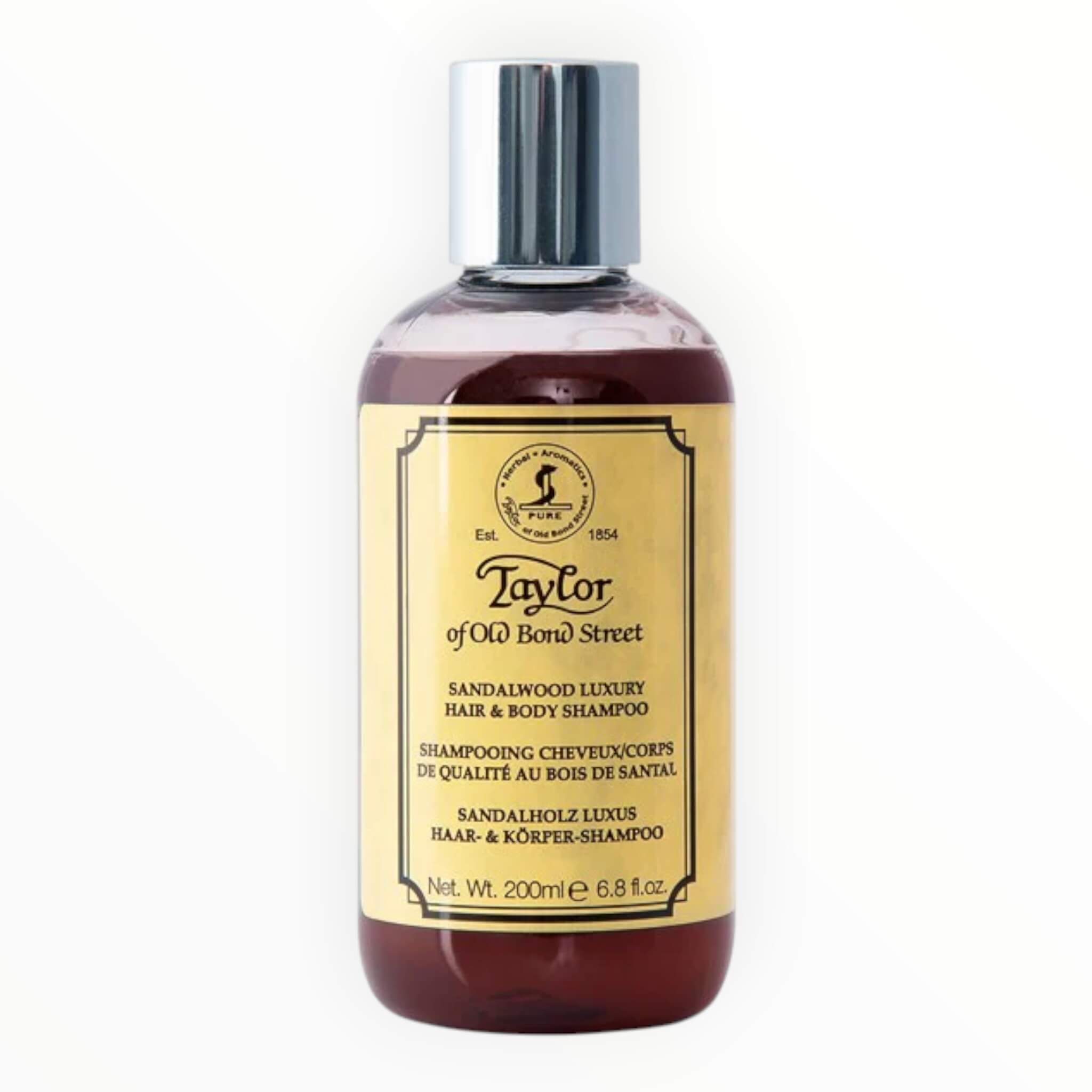 Shampoo für Haar und Körper, Sandelholz, 200 ml.