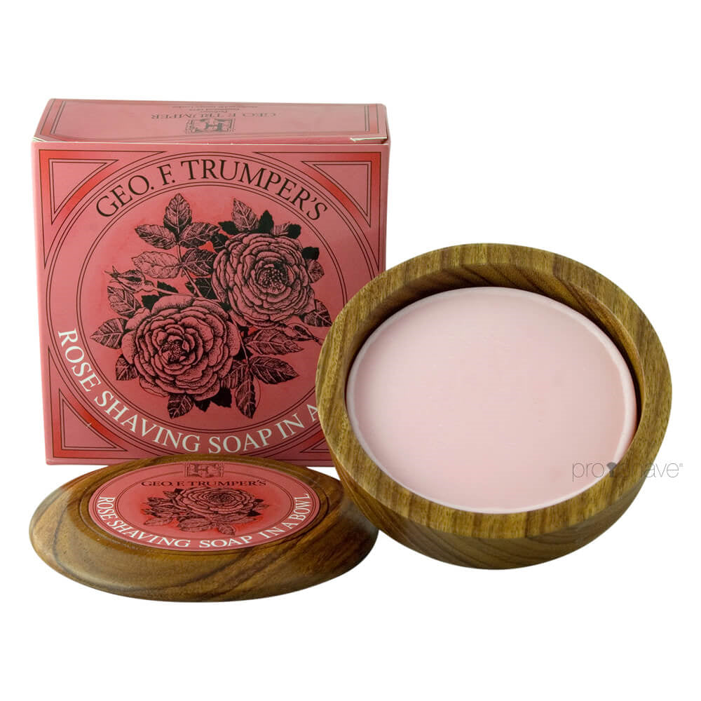 Rasierseife in Schale, Rose, 80 gr.