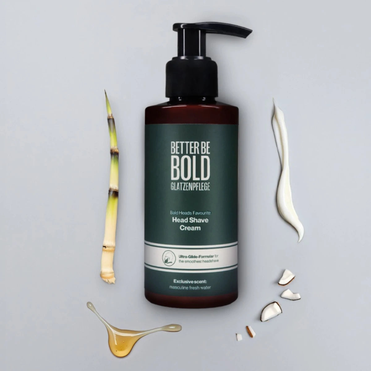 Head Shave Cream, Ultra-glide Formel, 150 ml.