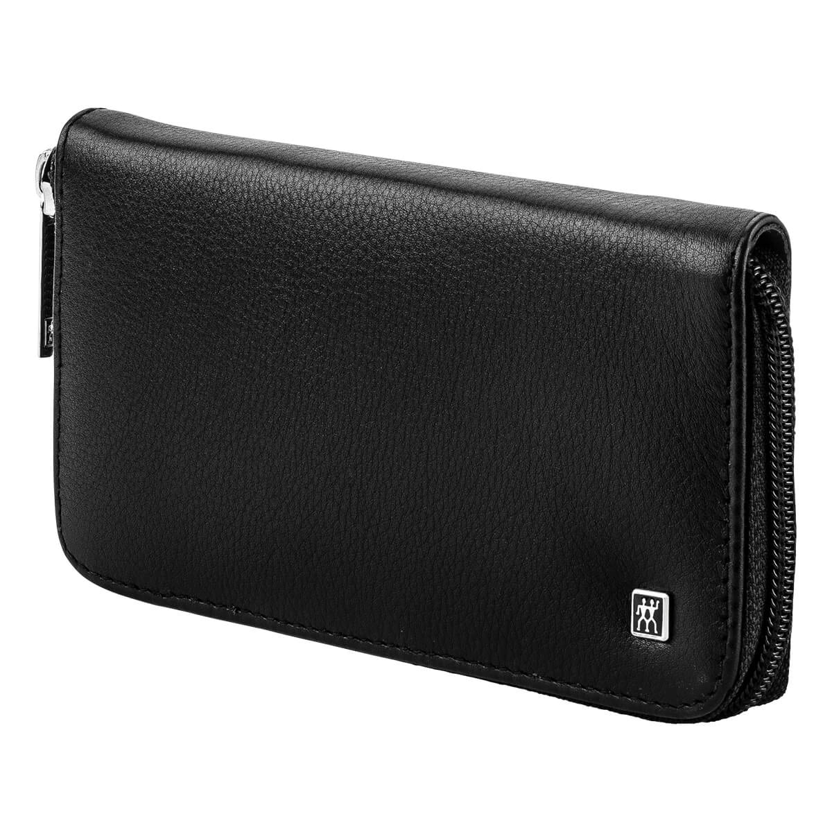 Maniküreset, 6-teilig, Schwarzes Leder