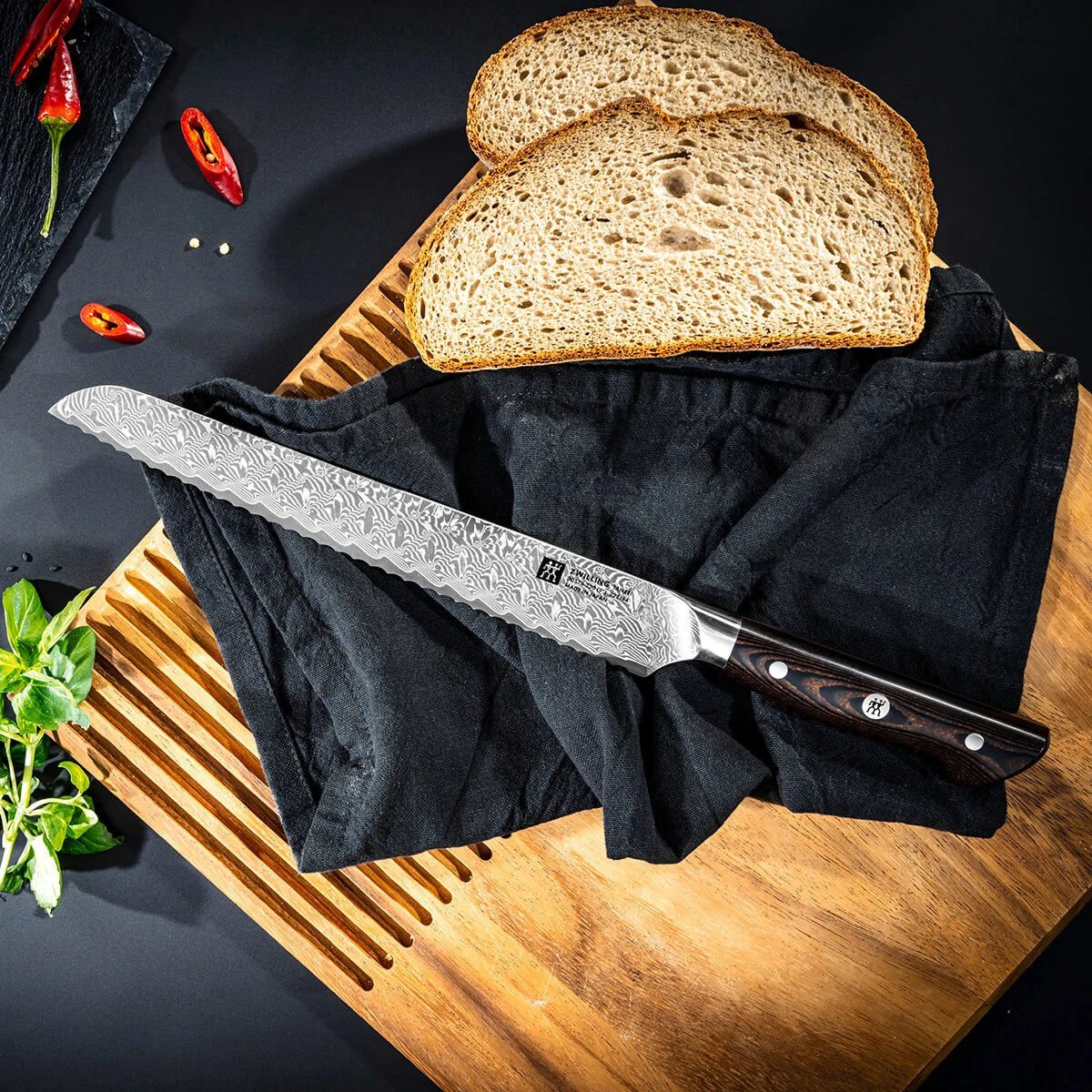 Zwilling Tanrei Brotmesser 23 cm, Micarta
