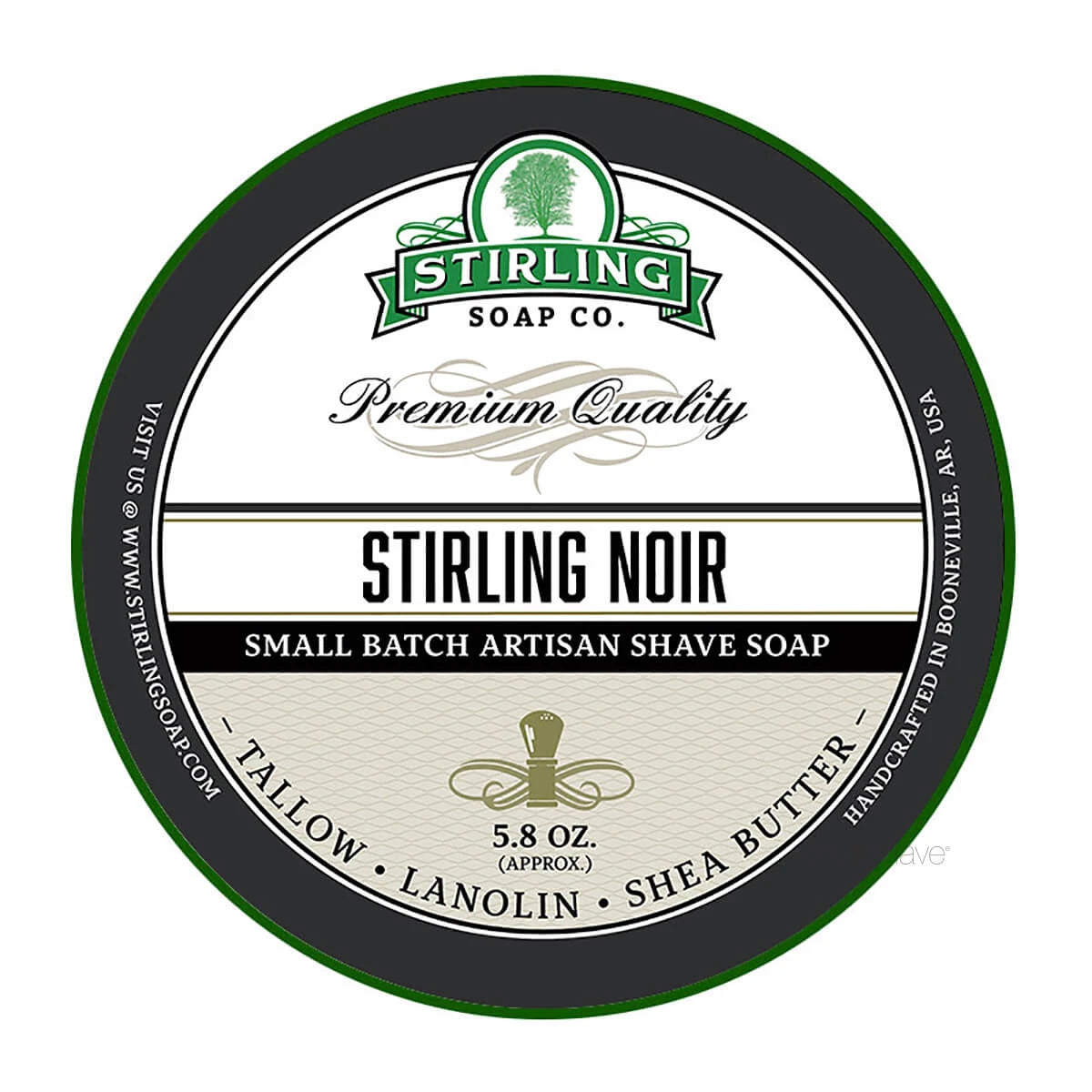 Rasierseife, Stirling Noir, 170 ml.