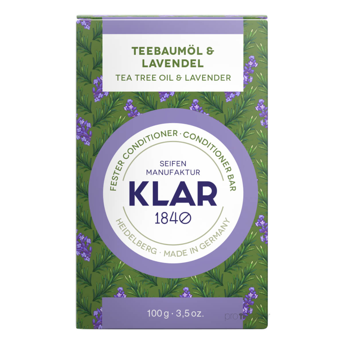 Conditioner Bar, Teebaumöl & Lavendel, 100 gr.