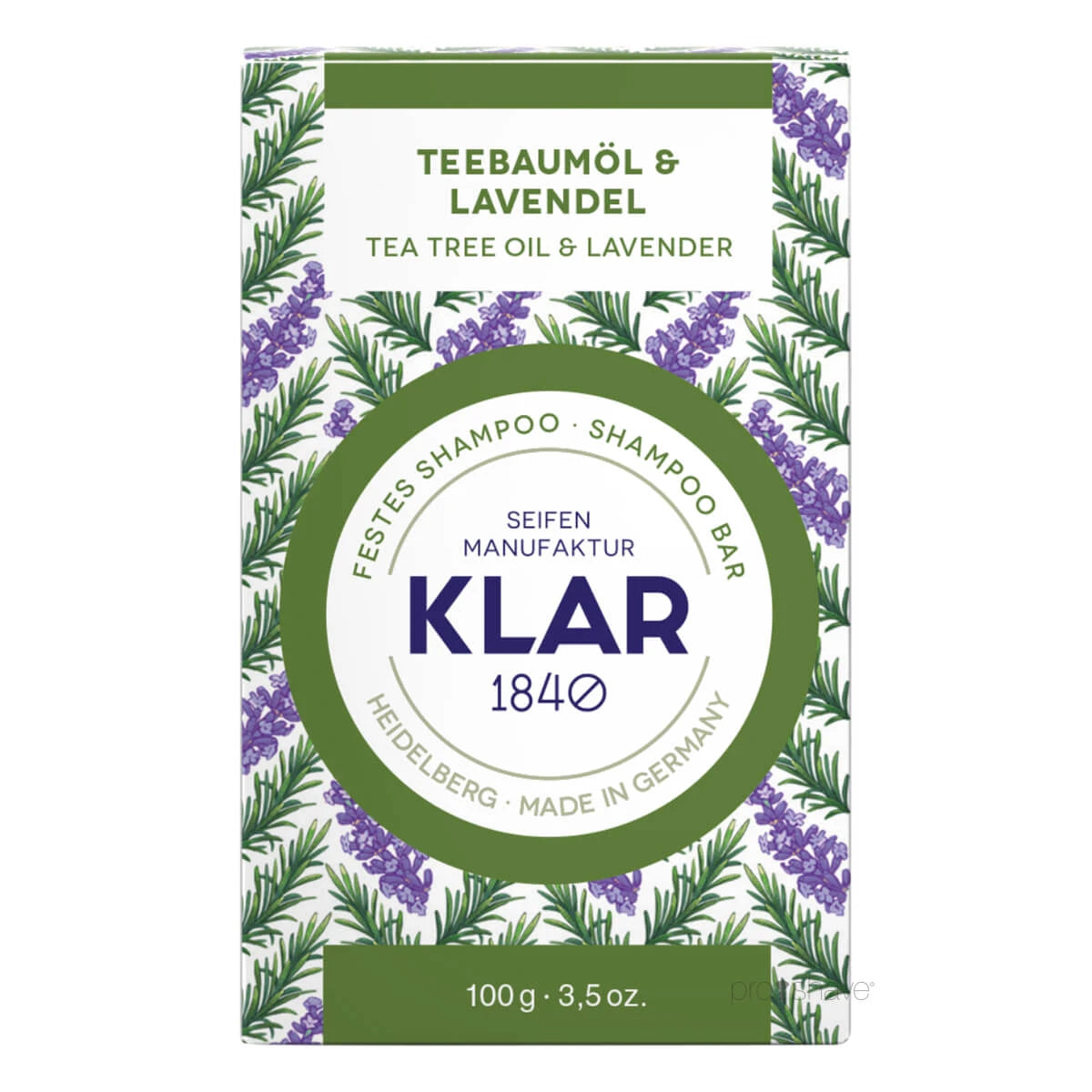 Shampoo Bar, Teebaumöl & Lavendel, 100 gr.
