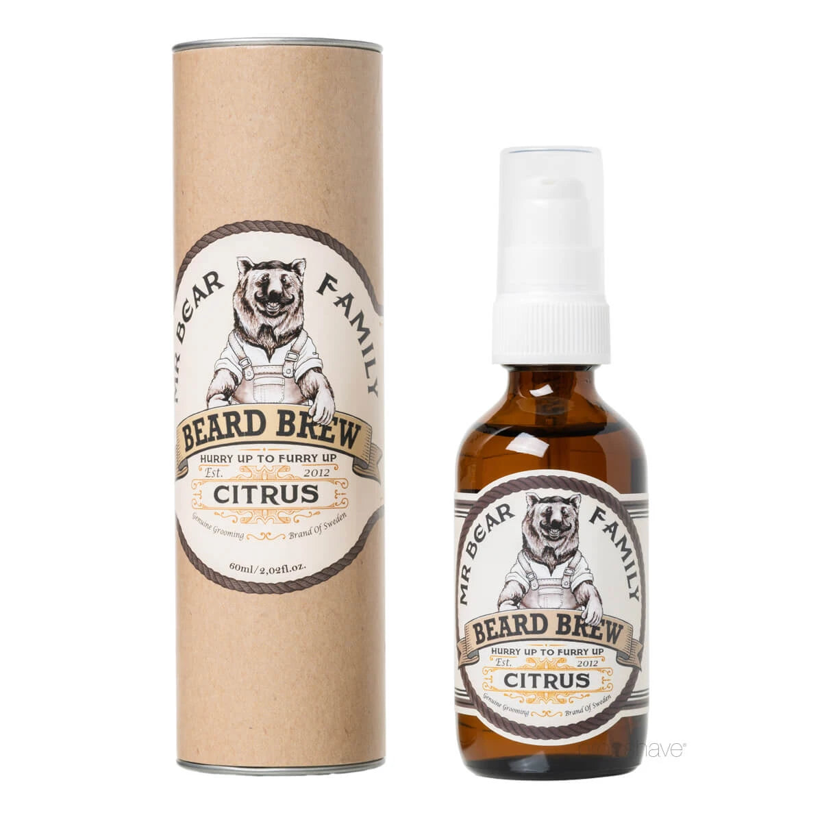 Bartöl, Bartbräu-Öl, Citrus, 60 ml.