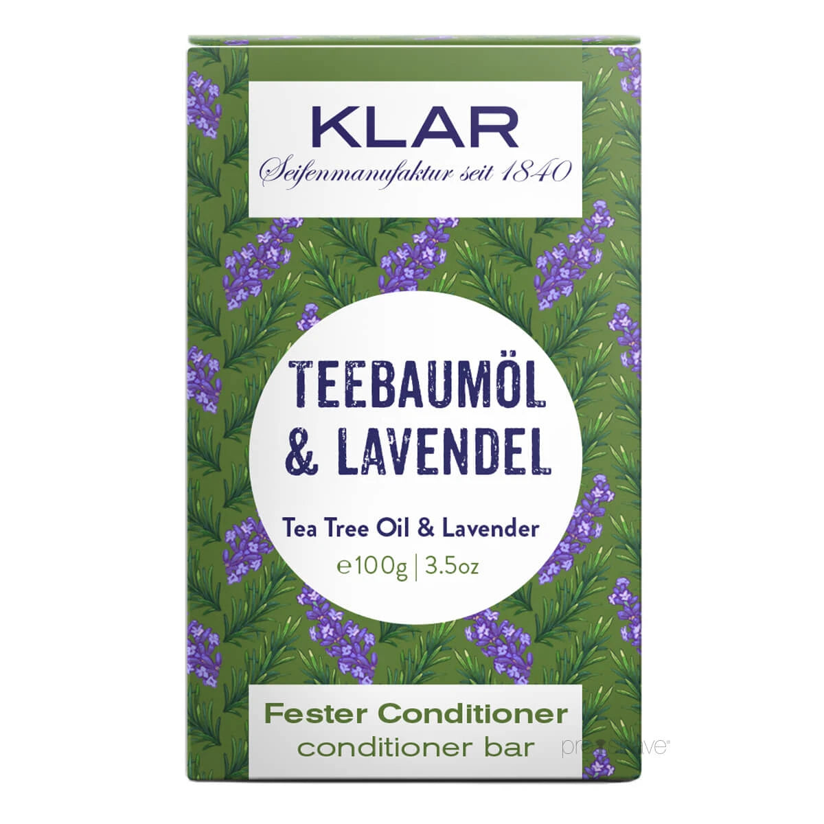 Conditioner Bar, Teebaumöl & Lavendel, 100 gr.