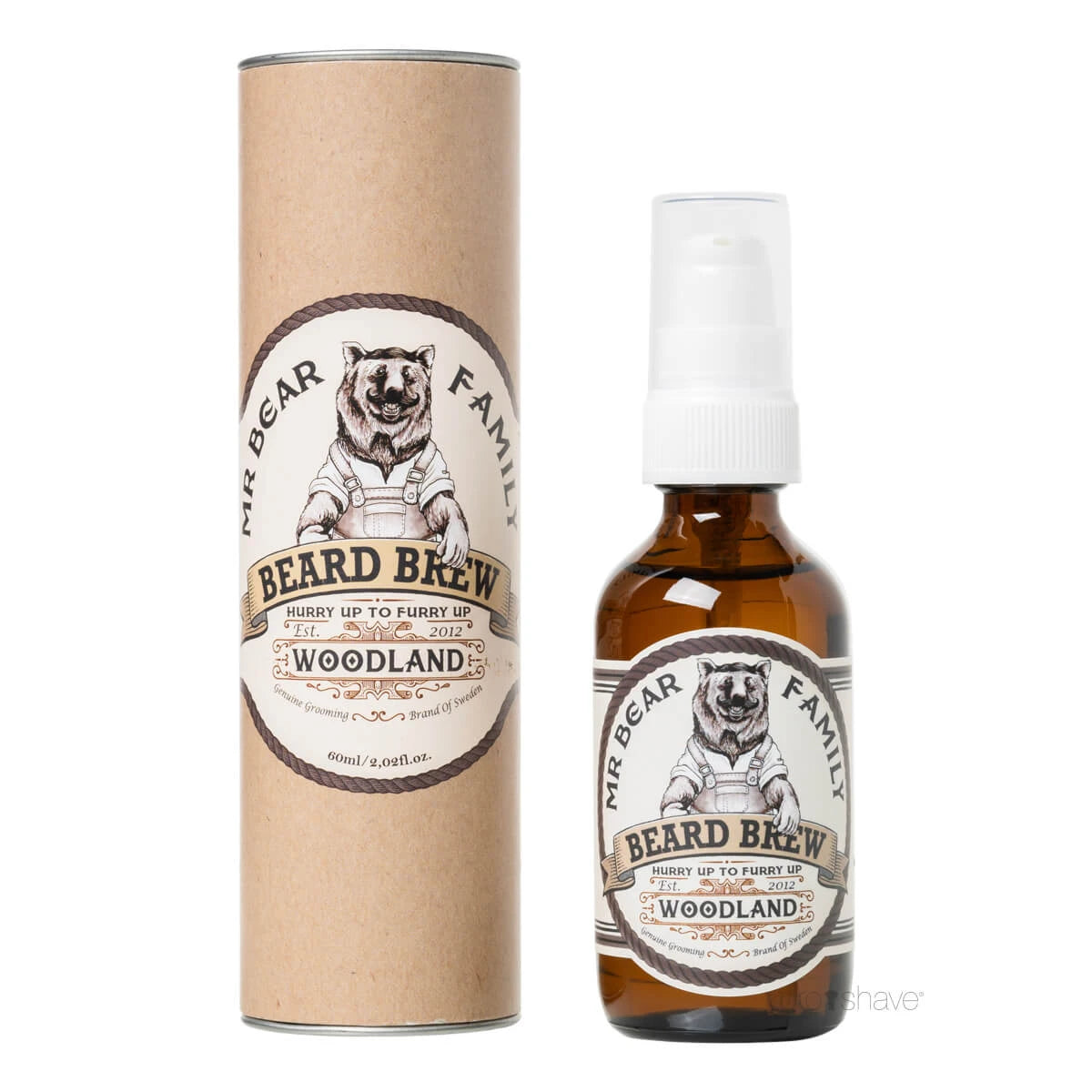 Bartöl, Beard Brew Oil, Woodland, 60 ml.