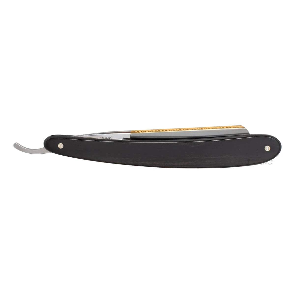 Rasiermesser 5/8, runde Nase, Prima, Ebenholz