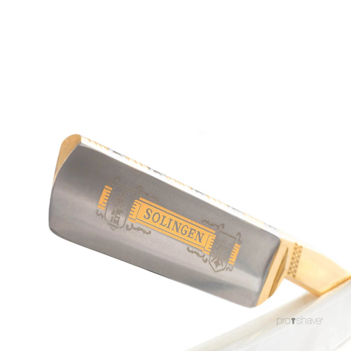 Rasiermesser 5/8, runde Nase, Solingen, Perlmutt