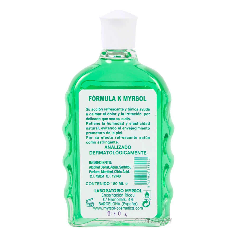 Aftershave & Gesichtswasser, Formel K, 180 ml.