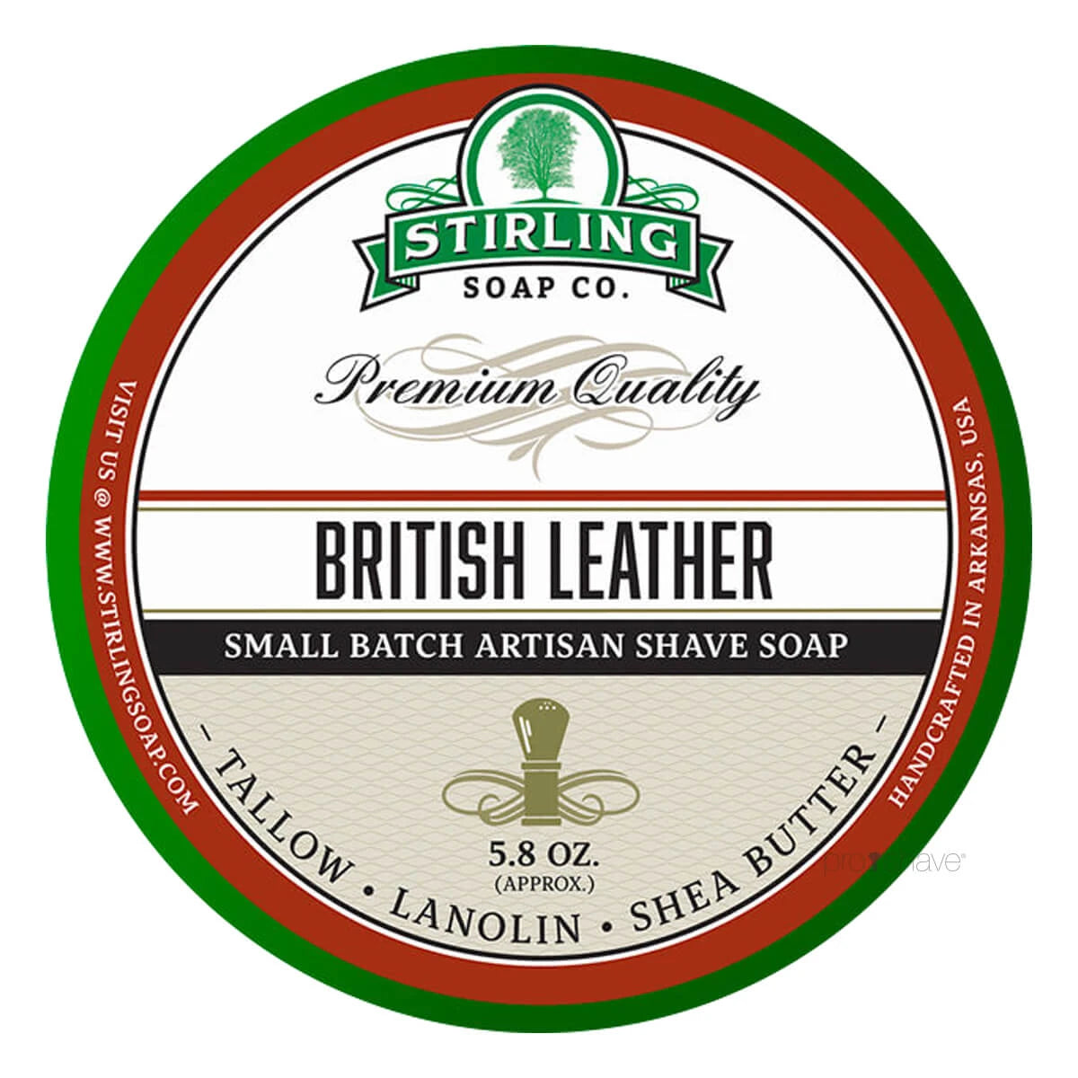 Rasierseife, British Leather, 170 ml.