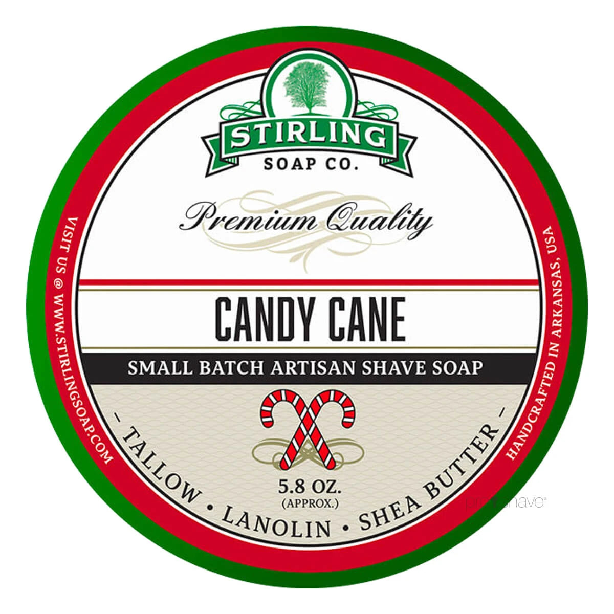 Rasierseife, Candy Cane, 170 ml.