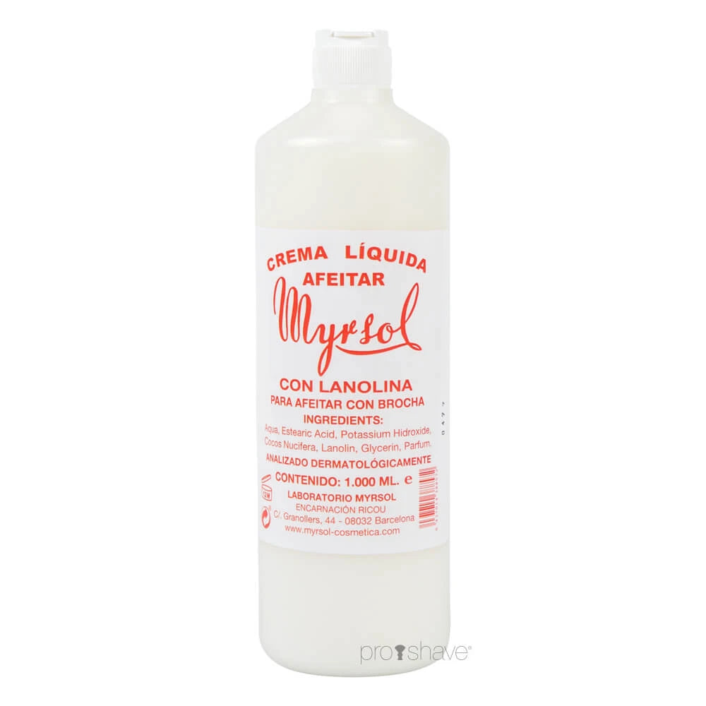 Rasiercreme, 1000 ml.