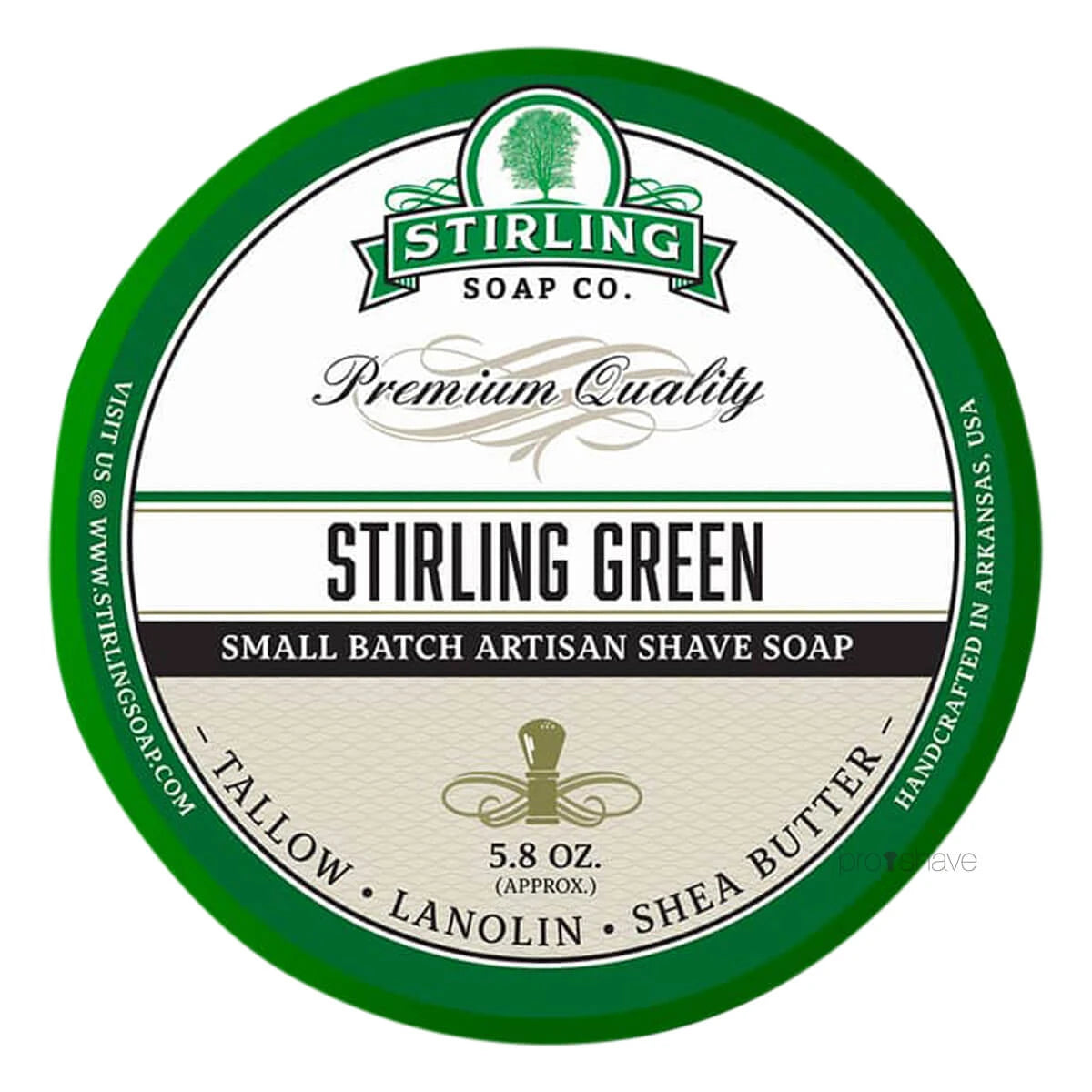 Rasierseife, Stirling Green, 170 ml.