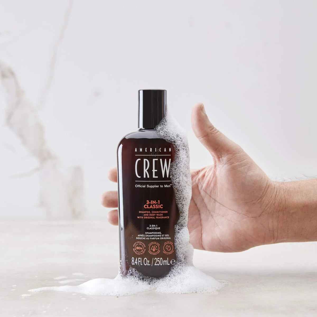 3-in-1 Shampoo für Haar und Körper, 450 ml.
