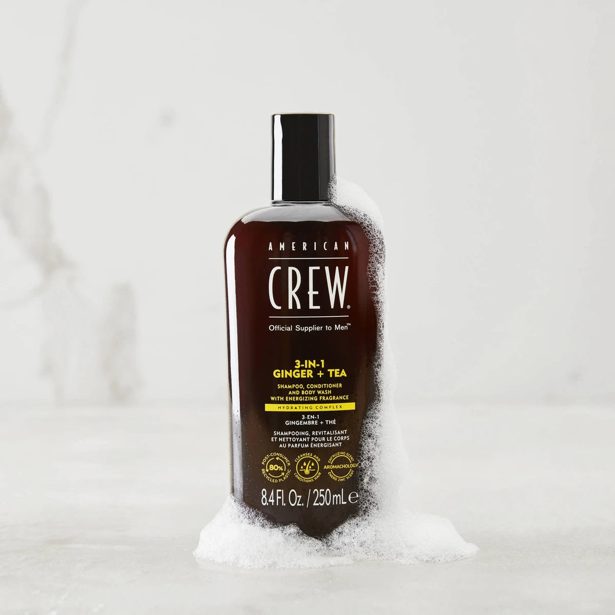 3-in-1 Ingwer + Tee Haar- und Körpershampoo, 450 ml.