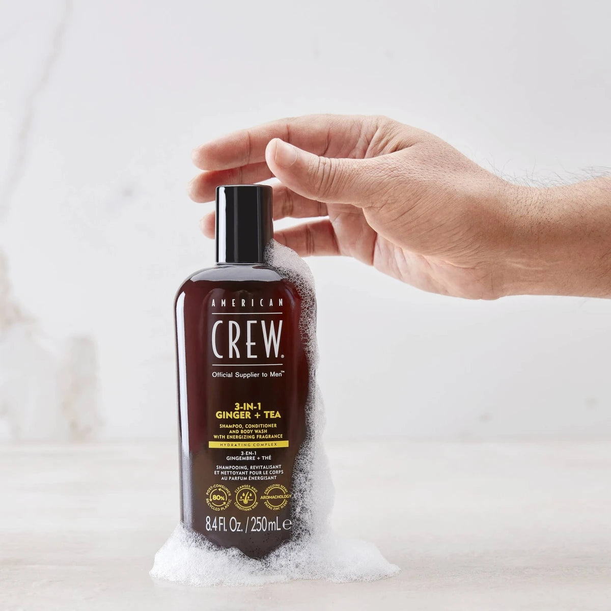 3-in-1 Ingwer + Tee Haar- und Körpershampoo, 450 ml.
