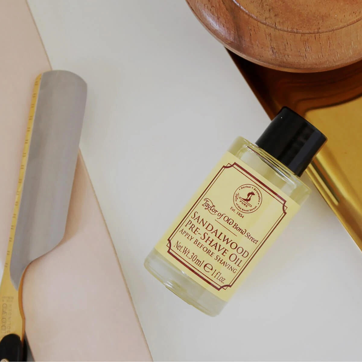 Pre-Shave Öl, Sandelholz, 30 ml.