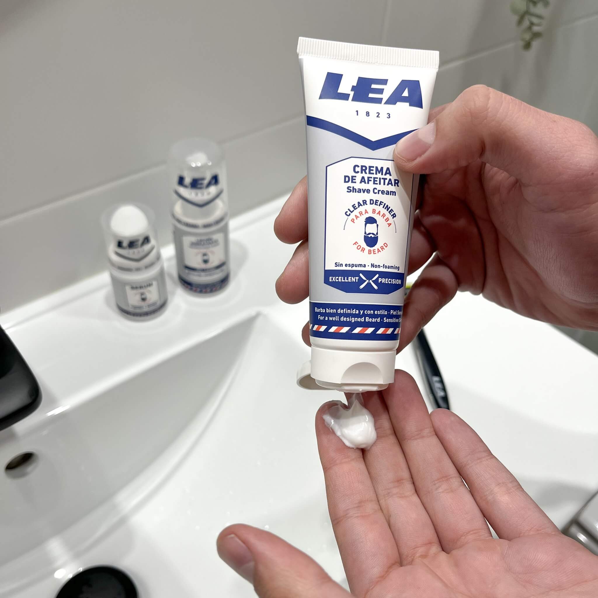 Transparente Rasiercreme, 75 ml.