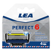 Perfect 6 Evolution, Kassette mit 4 Rasierklingen (6+1 Klinge)