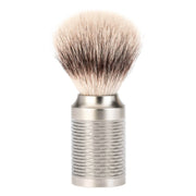 Silvertip Fibre® Rasierpinsel, 21 mm, Rocca, Edelstahl - mattiert