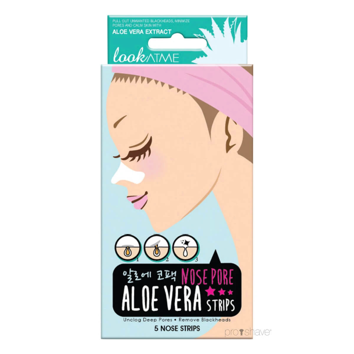 Nose Pore Strips, Aloe Vera, 5 Stück, BITTE DATUM BEACHTEN*