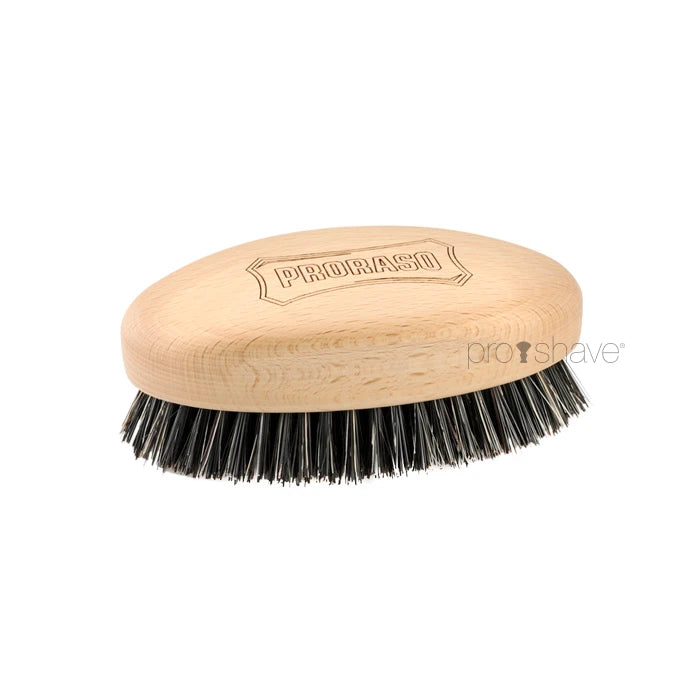 Militärische Haar- und Bartbürste im alten Stil, 10,7 x 6,3 cm