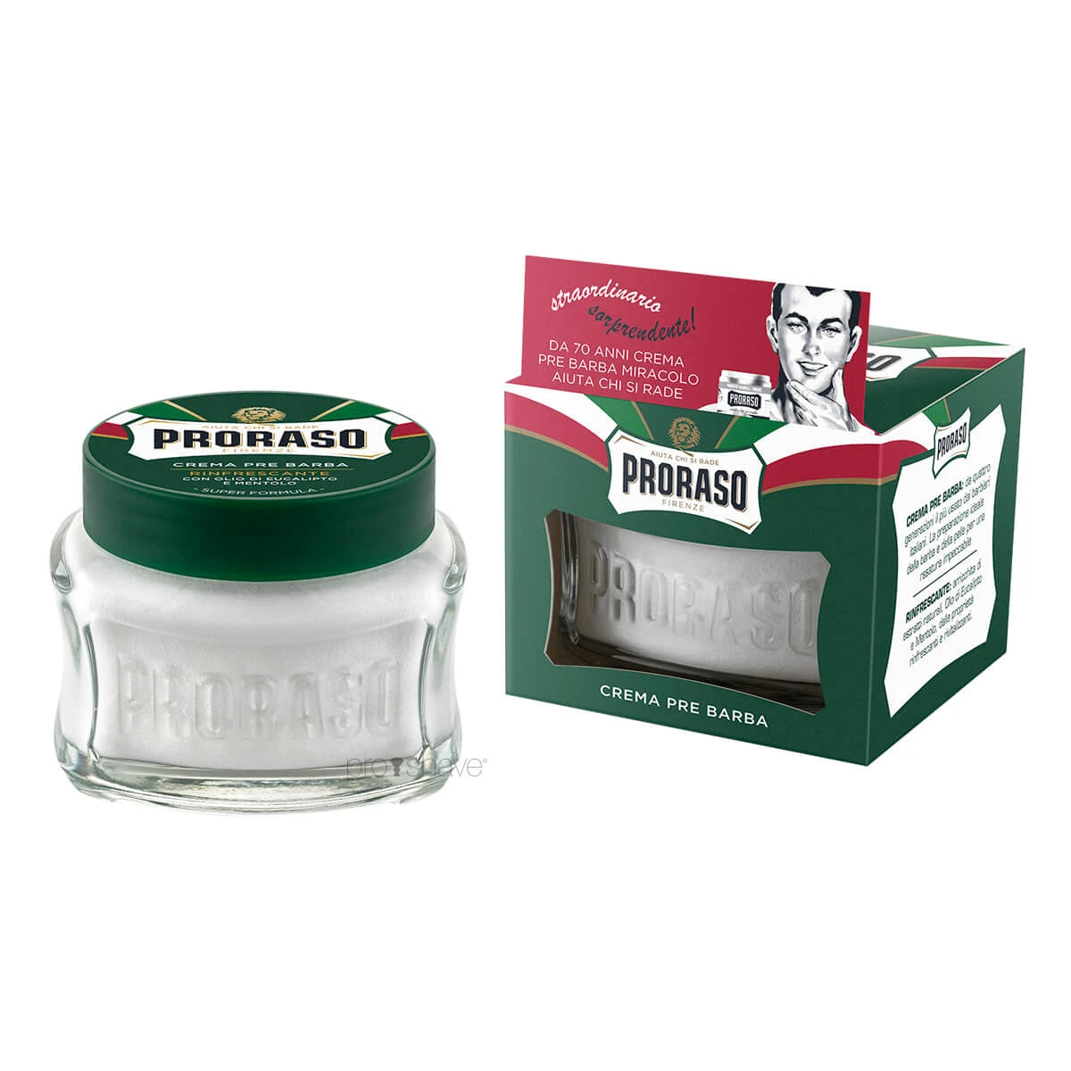 Pre-Shave Creme - Refresh, Eukalyptus & Menthol, 100 ml.