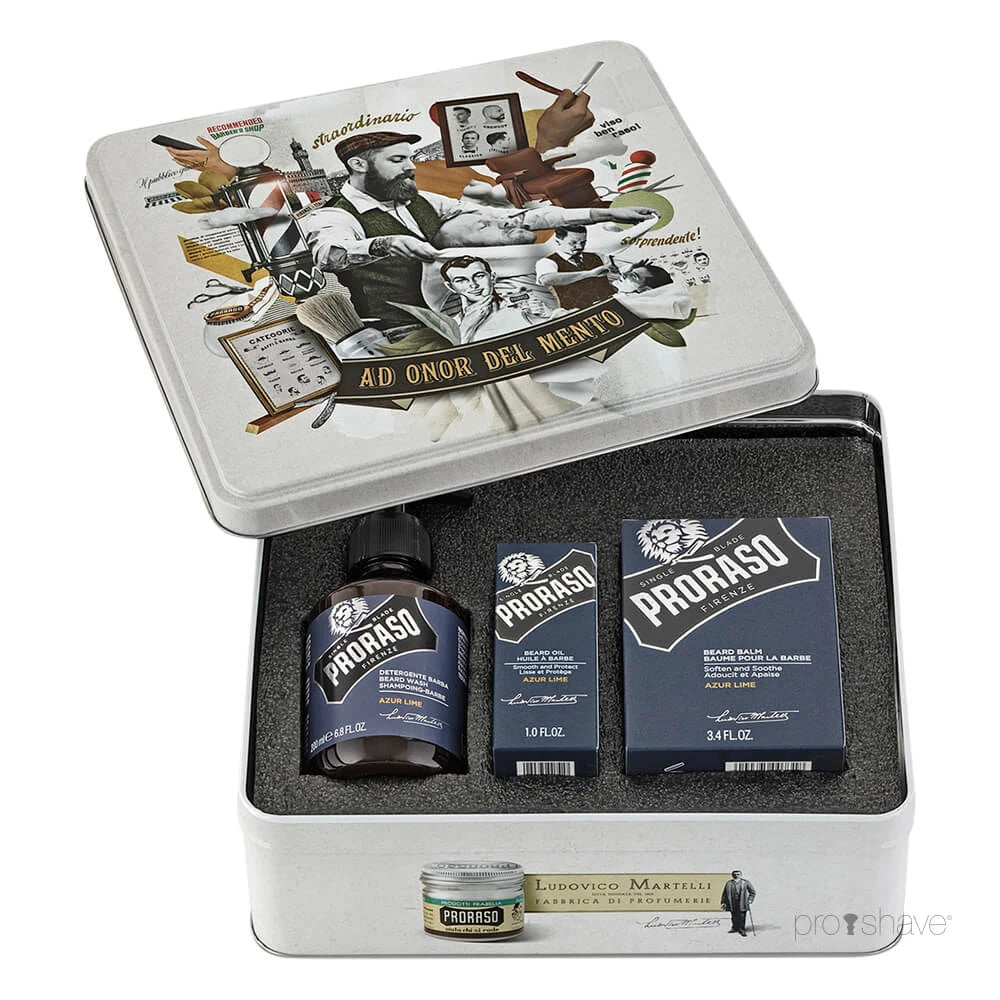 Bartpflege-Geschenksets, Azur Lime