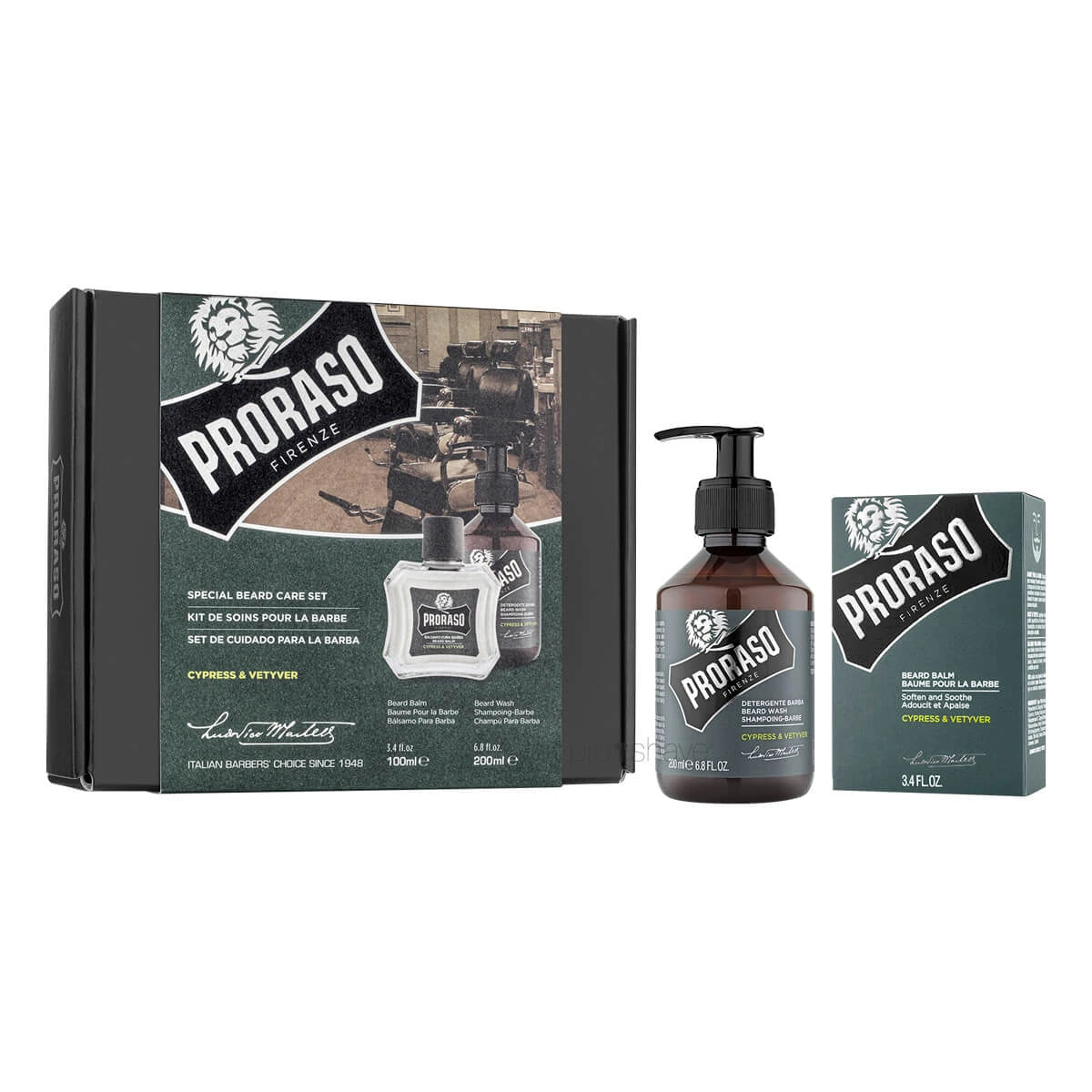 Geschenksets, Duo Pack, Bartshampoo & Bartbalsam, Cypress & Vetiver