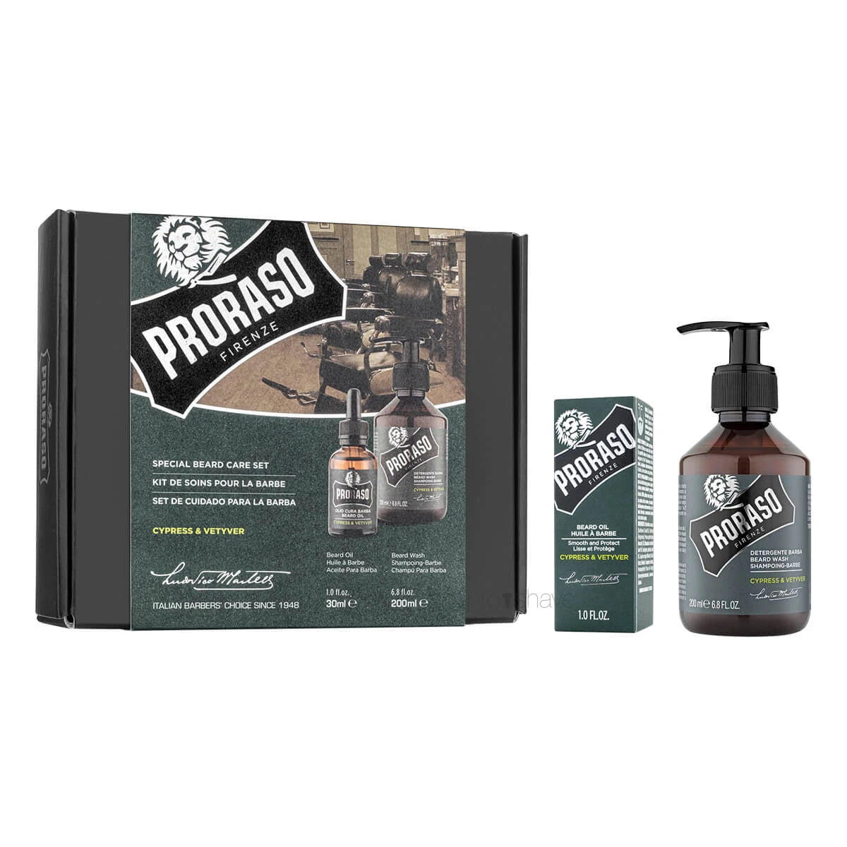 Geschenksets, Duo Pack, Bartshampoo & Bartöl, Cypress & Vetiver