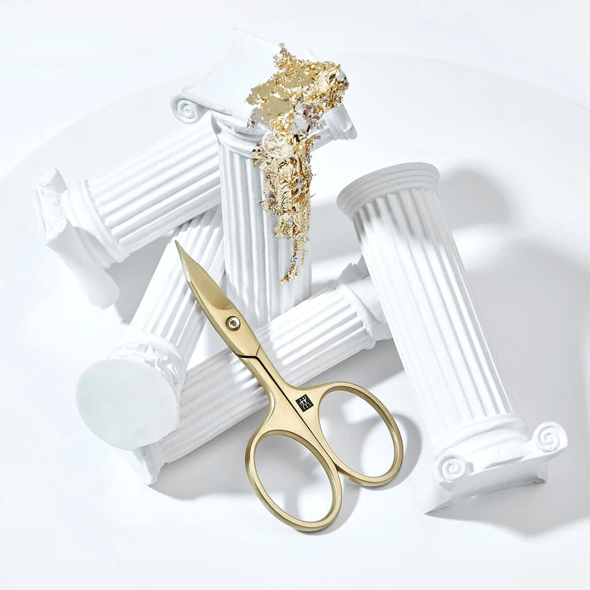 2-in-1-Nagel- und Hautschere, Gold