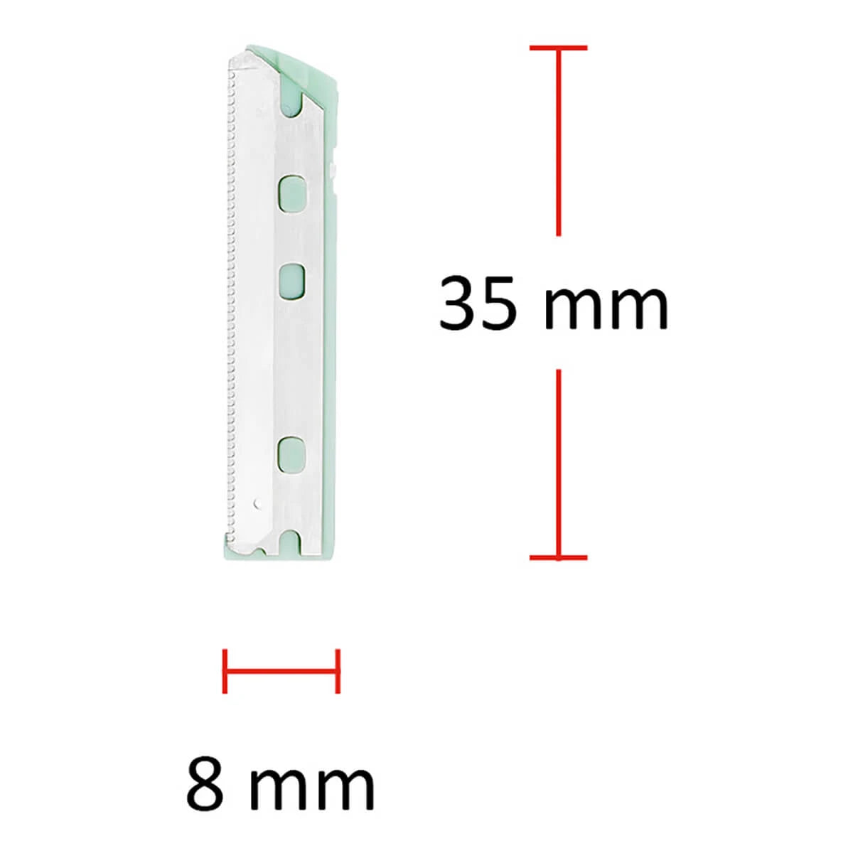 Nachfüllpackung für Gesichtsrasierer, Augenbrauenschaber, 4 Stück.