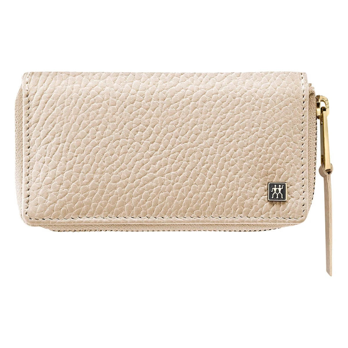 Maniküreset, 3-teilig, Gold, Off-White Leder