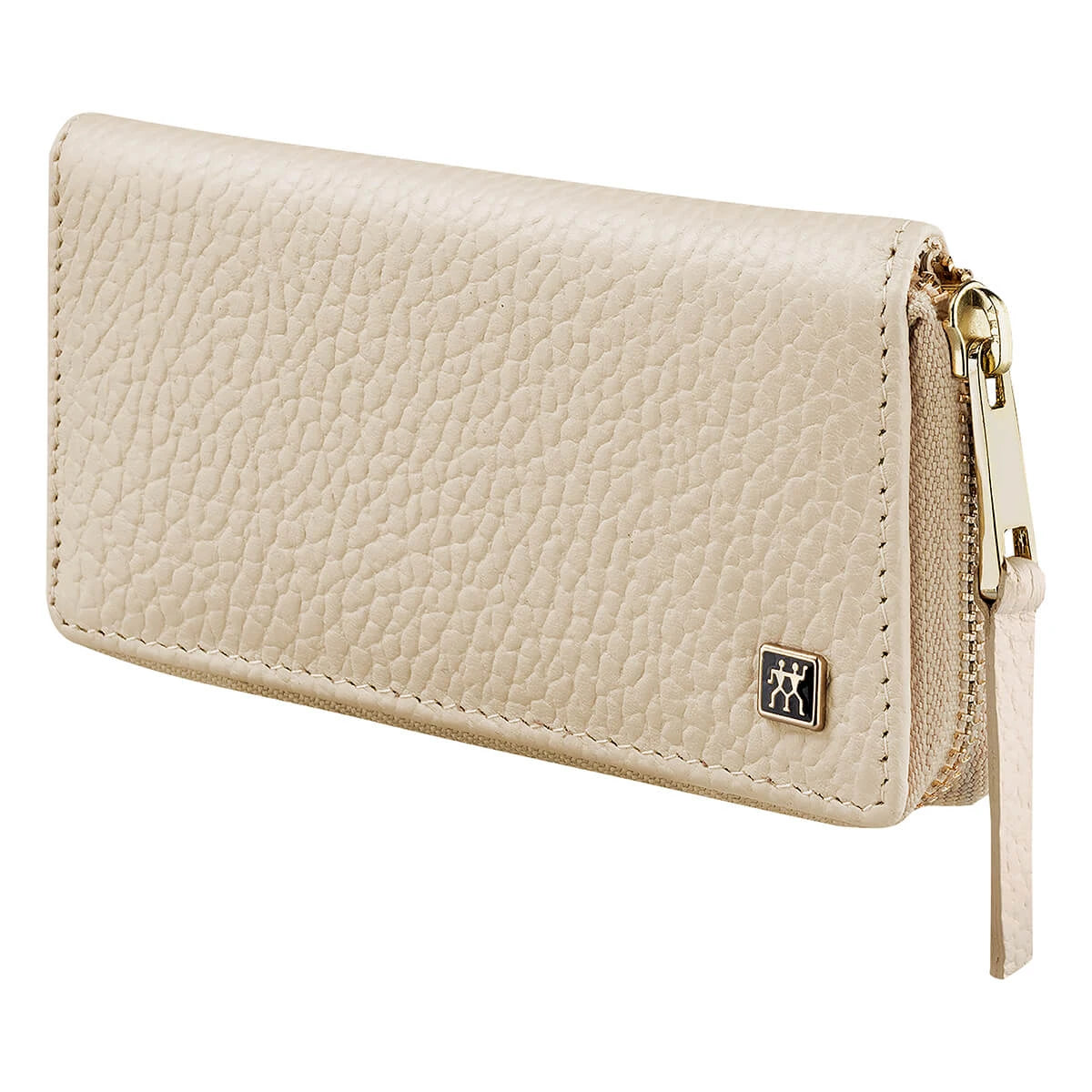 Maniküreset, 3-teilig, Gold, Off-White Leder