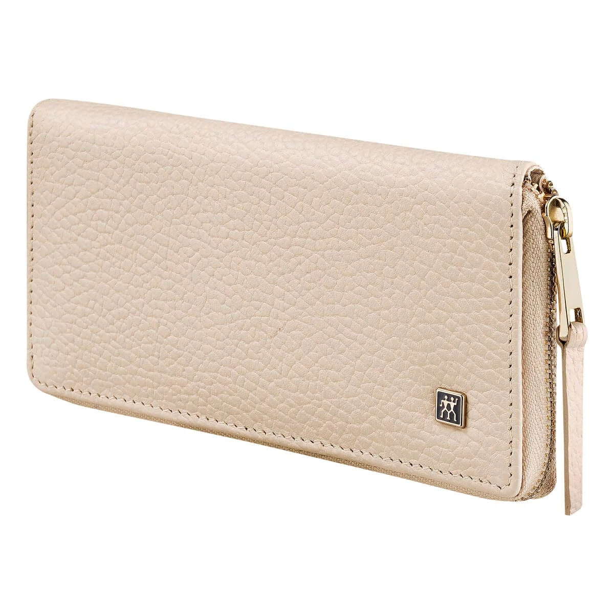 Maniküreset, 5 Teile, Gold, Off-White Leder