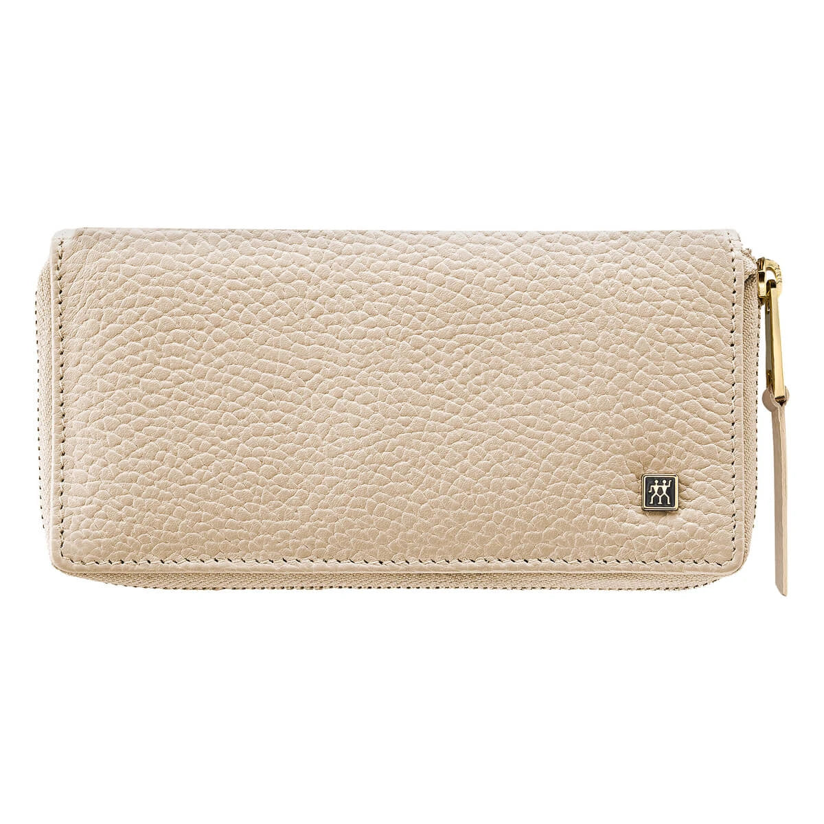 Maniküreset, 5 Teile, Gold, Off-White Leder