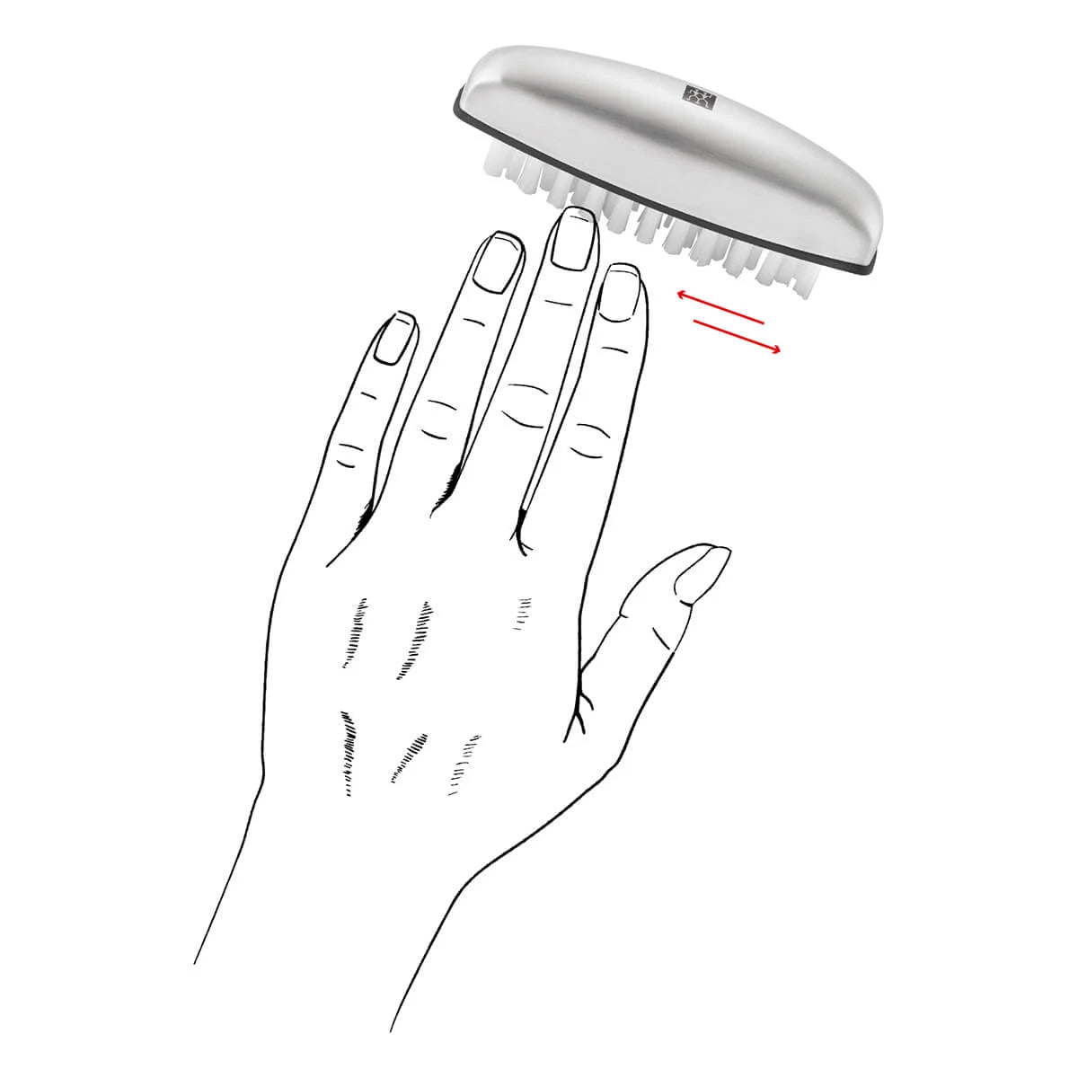 Nagelbürste, Rostfreier Stahl