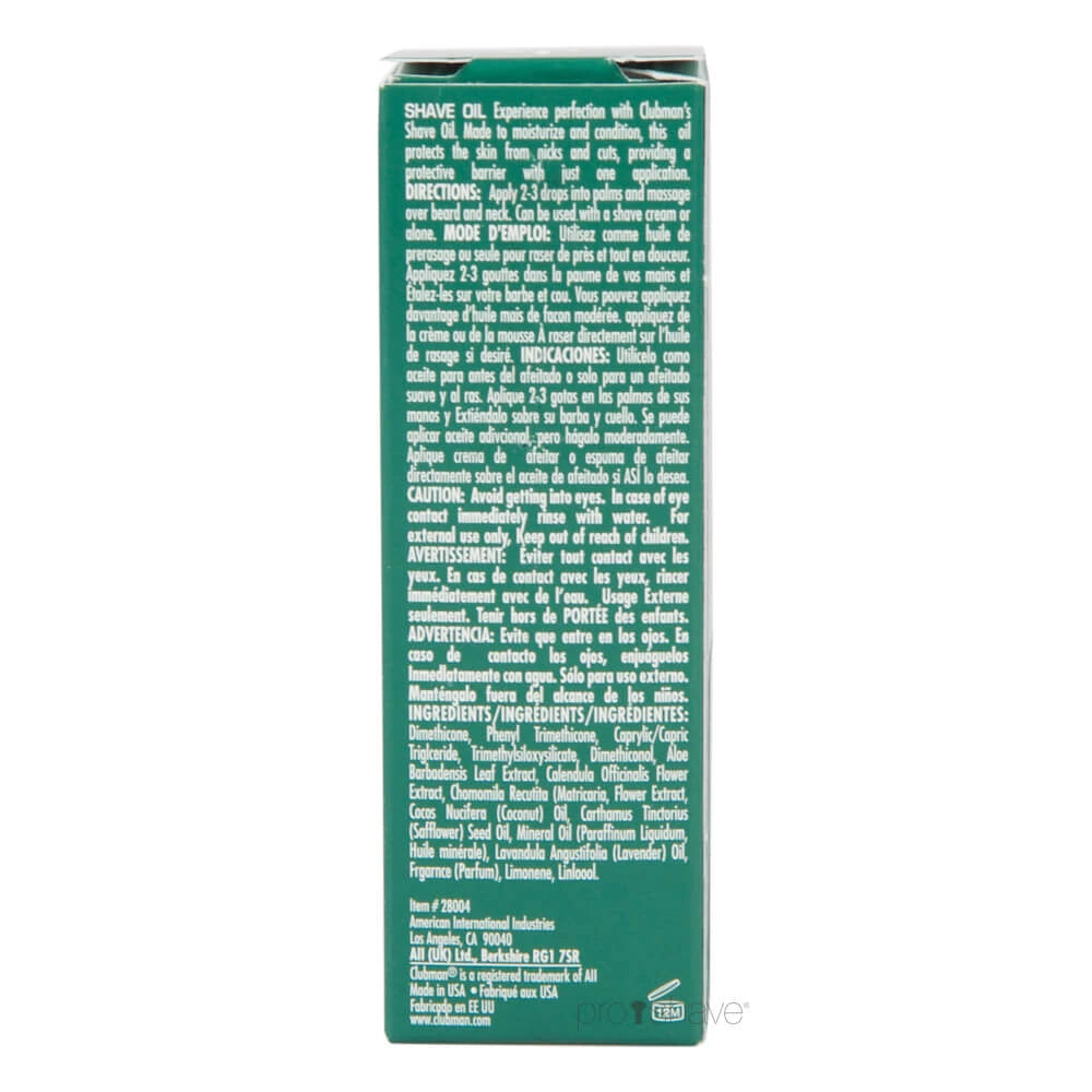 Rasieröl, 30 ml.