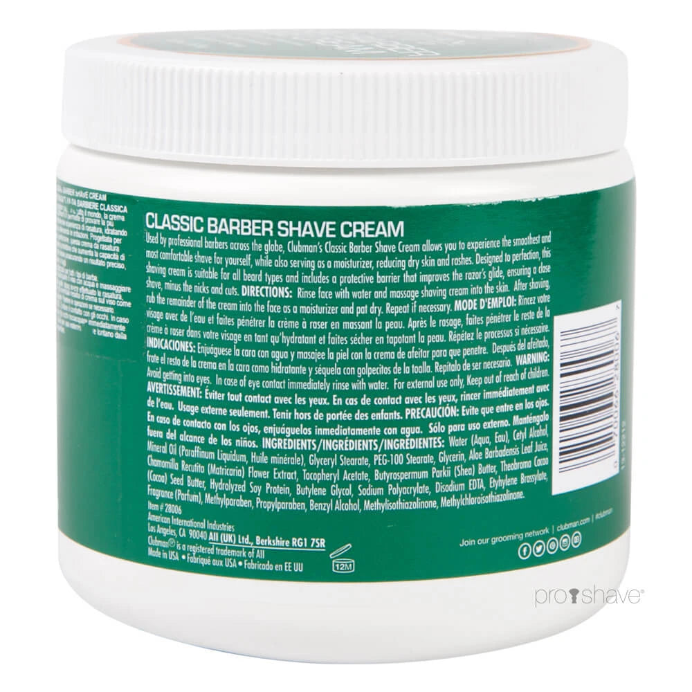 Rasiercreme, 453 ml.
