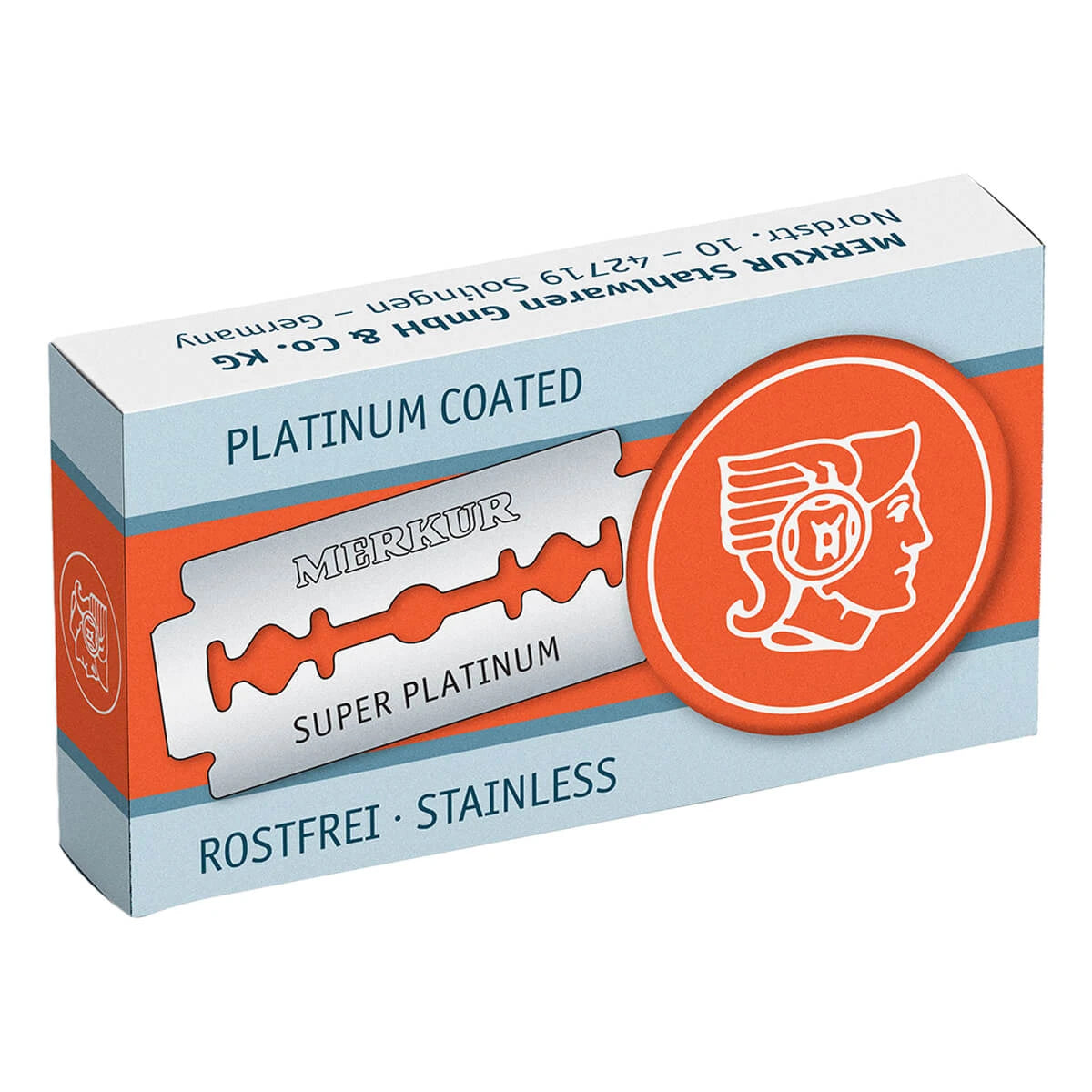 Super Platinum DE Rasierklingen, 10 Stück.