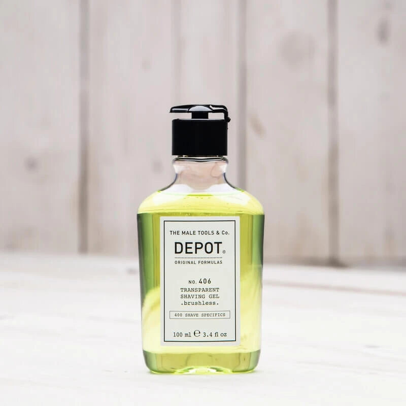 Transparentes Rasiergel, Nr. 406, 100 ml.