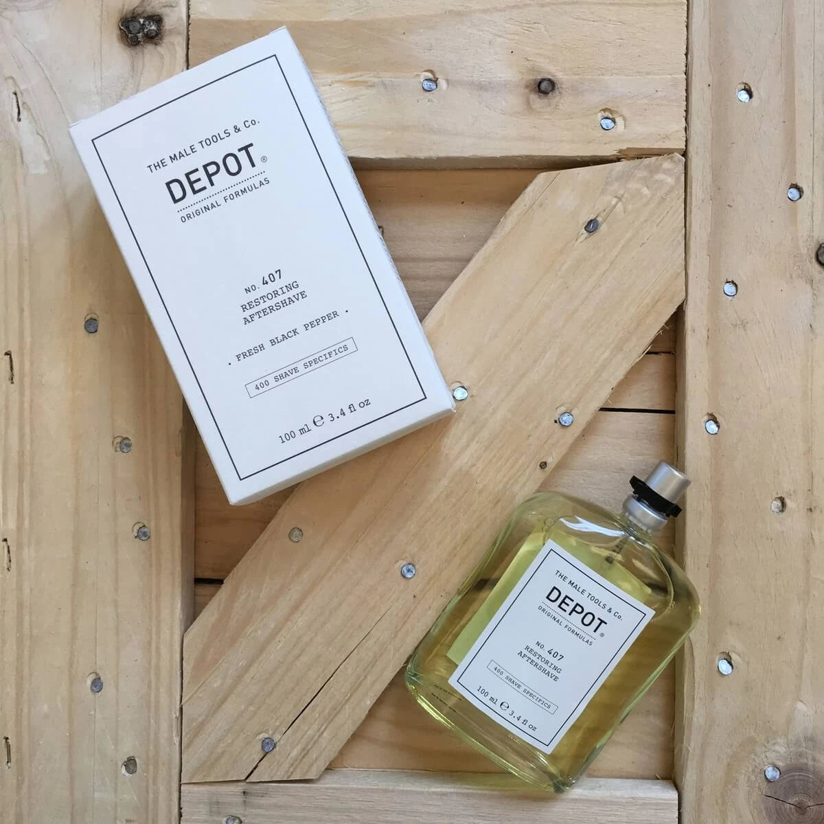 Restaurierendes Aftershave, Nr. 407, 100 ml.