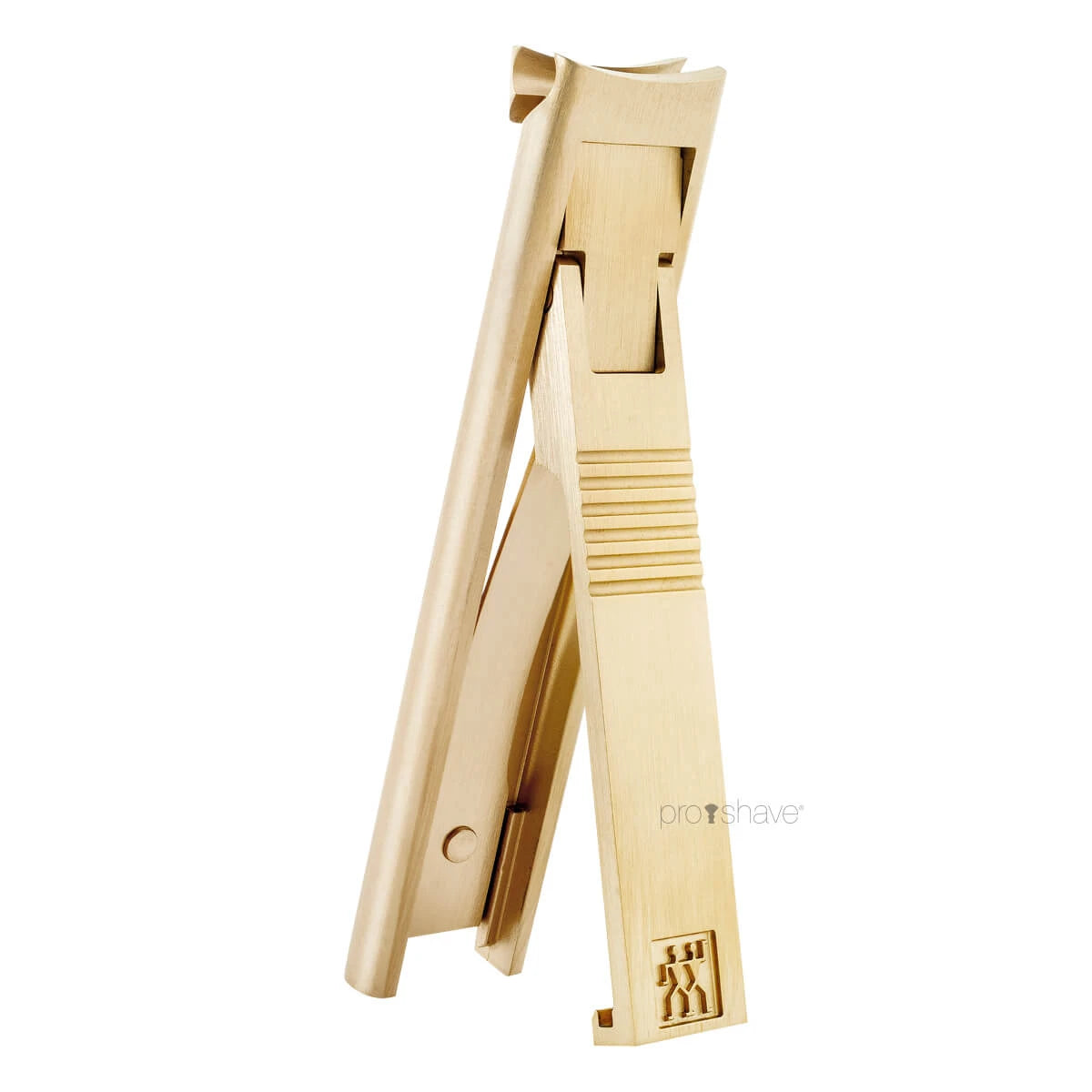 Nagelknipser im Lederetui, Gold